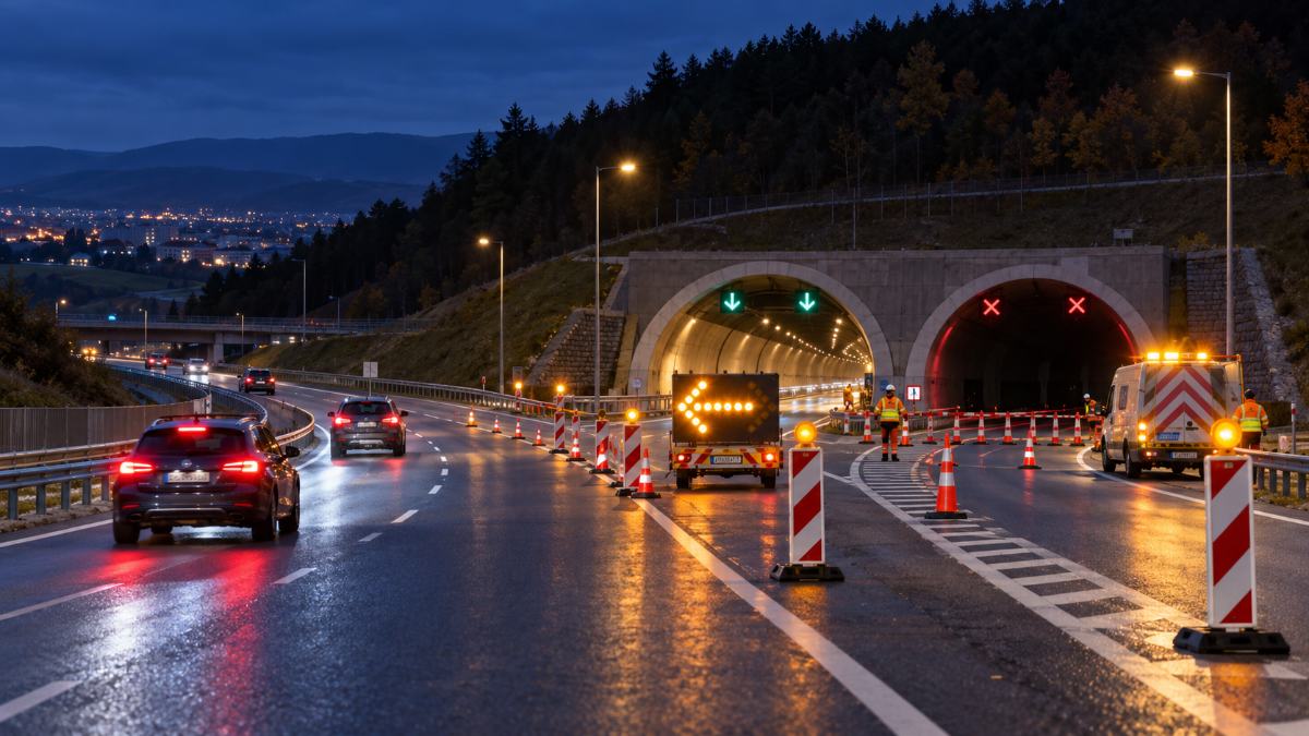 Tunel Bikoš čakajú dve uzávery: prvá už dnes v noci